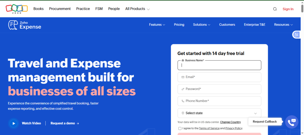zoho expense